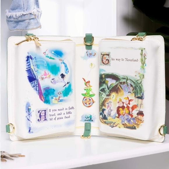 Loungefly Peter Pan crossbody/ convertible bag. BEAUTIFUL - Picture 6 of 7